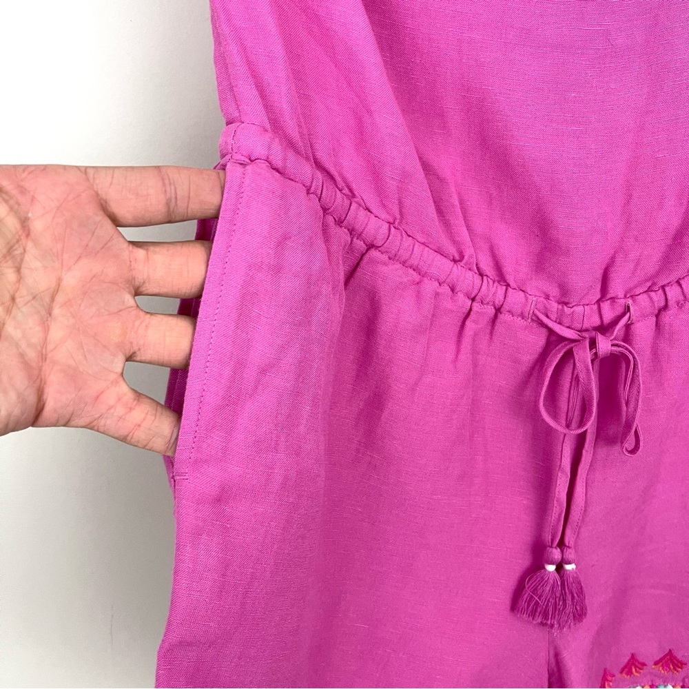 Vineyard Vines Strapless Ruffle Embroidered Romper - Picture 6 of 10